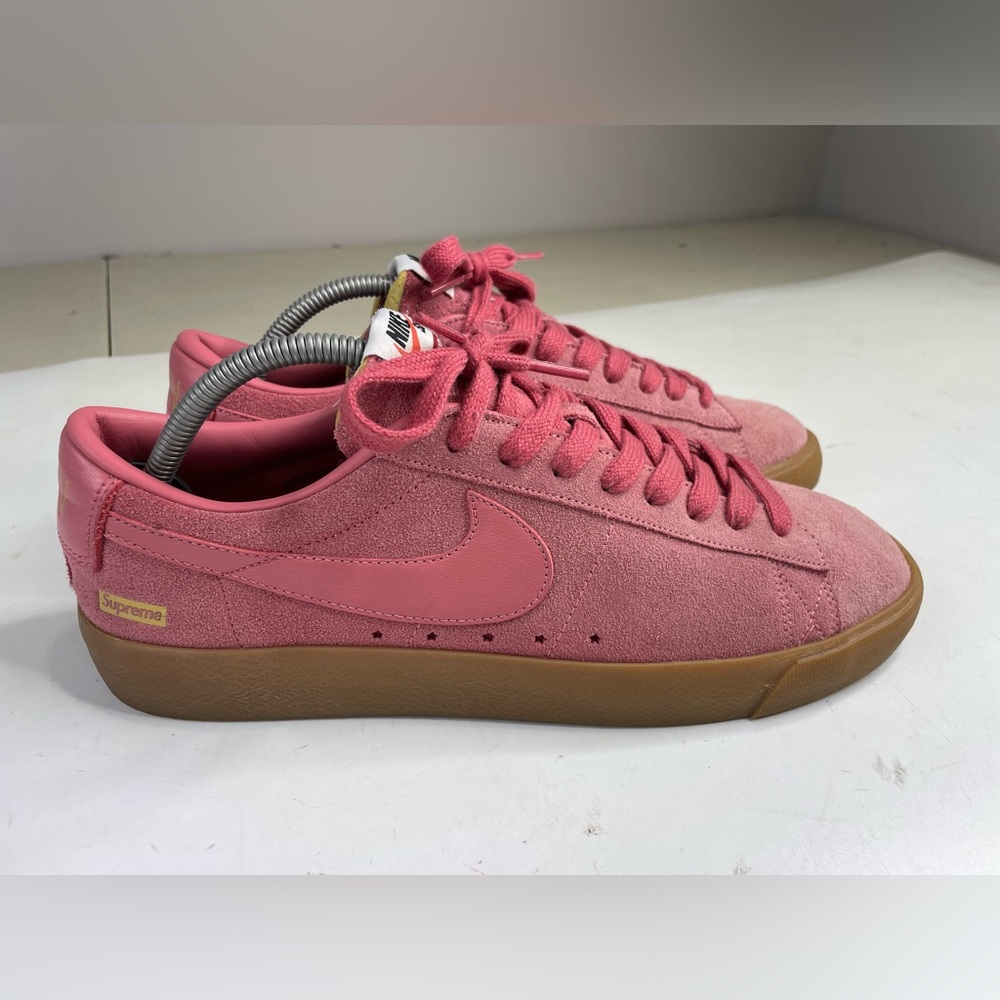 Nike SB Blazer Low Supreme Desert Bloom GT 716890 669 Size 10 Red Brown